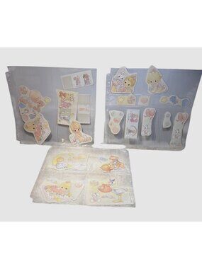 Sandylion Precious Moments Baby Scrapbooking Diecuts Stickers Organizing Pockets